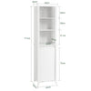 SoBuy kylpyhuone kaappi Pyykkikaappi BZR102-W
