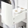 SoBuy WC paperiteline kylpyhuone kaappi Hyllykokonaisuus BZR111-W