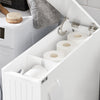 SoBuy WC paperiteline kylpyhuone kaappi Hyllykokonaisuus BZR111-W