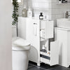 SoBuy WC paperiteline kylpyhuone kaappi Hyllykokonaisuus BZR111-W