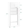 SoBuy WC-hylly kylpyhuonekaappi Pesukonekaappi Korkea kaappi BZR165-W