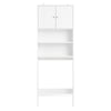 SoBuy WC-hylly kylpyhuonekaappi Pesukonekaappi Korkea kaappi BZR165-W