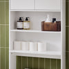SoBuy WC-hylly kylpyhuonekaappi Pesukonekaappi Korkea kaappi BZR165-W