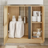 SoBuy BZR235-N Allaskaappi 60 × 30 × 60 cm – U-muotoinen aukko, 2 ovea, vaalea tammi