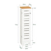 SoBuy WC paperiteline kylpyhuone kaappi BZR85-W