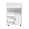SoBuy Arkistokaappi pyörillä Sivupöytä Apupöytä FBT106-W
