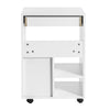 SoBuy Arkistokaappi pyörillä Sivupöytä Apupöytä FBT106-W