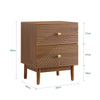 Ennakkomyynti SoBuy FBT170-N Vintage-yöpöytä kahdella laatikolla, puinen sivupöytä kumipuujaloin, yöpöytä makuuhuoneeseen, olohuoneeseen ja toimistoon, ruskea, L45 × S40 × K58 cm