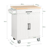 SoBuy Keittiösaareke kaappi pyörillä keittiökaappi FKW119-WN