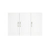 SoBuy Seinäkaappi 3 ovella Yläkaapin Lääkekaappi FRG231-L-W