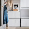 SoBuy Kenkäkaappi Kenkähylly 2 hyllyllä FSR165-K-W
