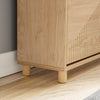 SoBuy FSR213-N kapea kenkäkaappi 24 cm – puinen kenkäsäilytyskaappi, suuri kapasiteetti, moderni skandinaavinen design, 60 × 24 × 120 cm