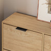 SoBuy FSR214-N kenkäkaappi 4 ovella – erittäin kapea 24 cm, säilytystilaa 16 parille, eteiseen ja käytävään, 100 × 24 × 83 cm, luonnonpuu