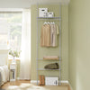 SoBuy Vaateteline Säädettävä organisaatiojärjestelmä KLS07-HG