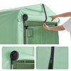 SoBuy KLS11-L-GR puutarhavaja, vedenpitävä ulkovaja, moottoripyörän suoja koukuilla, pyörä- ja työkalutalli, säilytysteltta, vihreä, 159x219x165 cm