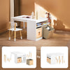 Ennakkomyynti SoBuy 2-osainen Lasten pöytä ja tuolisarja kirjoituspöytä säilytystilalla KMB113-W