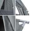 SoBuy Teltta 1 Hengelle – Säilytystaskuilla ja Lamppukoukulla, 2-in-1 Kevyt retkiteltta | 193x86x160cm Harmaa OGS32-II-HG