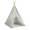 SoBuy Leikkitunneli mäntyvaneri ja polyesteri kangas Monivärinen OSS03