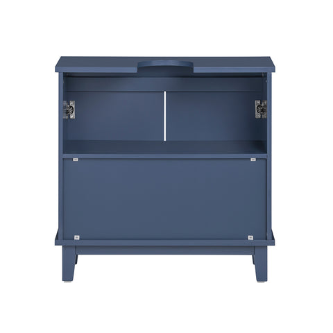 SoBuy Sininen Allaskaappi Kylpyhuone kaappi BZR113-B