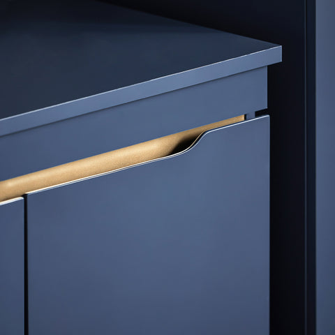 SoBuy Sininen Allaskaappi Kylpyhuone kaappi BZR113-B