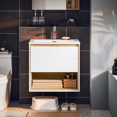 SoBuy Kylpyhuone kaappi Allaskaappi Allaskaluste BZR171-N