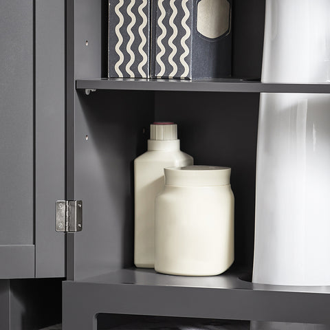 SoBuy kylpyhuone kaappi Allaskaappi 2 ovea BZR18-II-DG