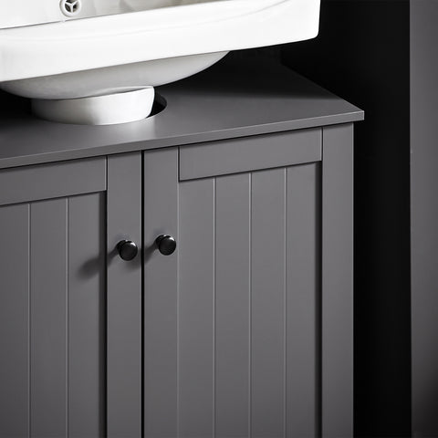 SoBuy kylpyhuone kaappi Allaskaappi 2 ovea BZR18-II-DG