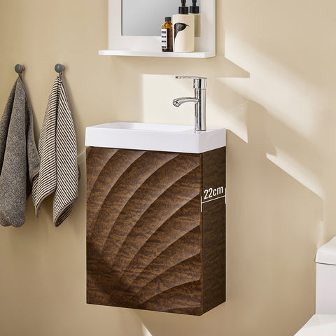 SoBuy Kylpyhuonekaappi Allaskaappi Kompakti Säilytys BZR197-N