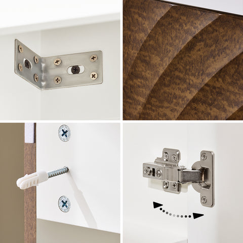 SoBuy Kylpyhuonekaappi Allaskaappi Kompakti Säilytys BZR197-N