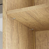 SoBuy BZR237-E-N Korkea kylpyhuonekaappi 50 × 30 × 169 cm – avohyllyt, ovi, kapea, vaalea tammi