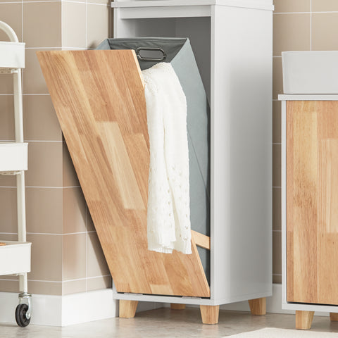 SoBuy Pyykkikaappi Pyykkikori Korkea kaappi BZR74-W