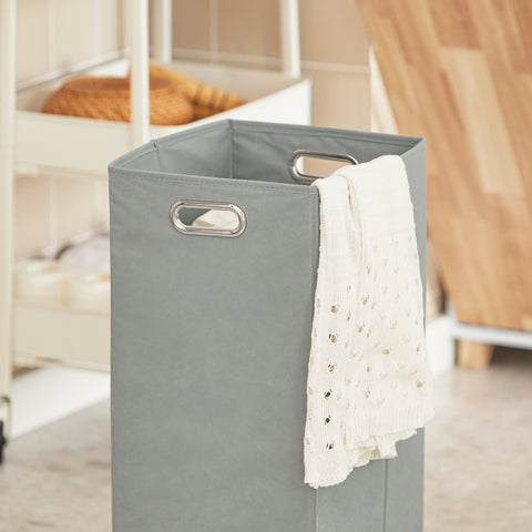 SoBuy Pyykkikaappi Pyykkikori Korkea kaappi BZR74-W