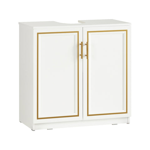 SoBuy kylpyhuone kaappi Allaskaappi 2 ovea BZR86-W