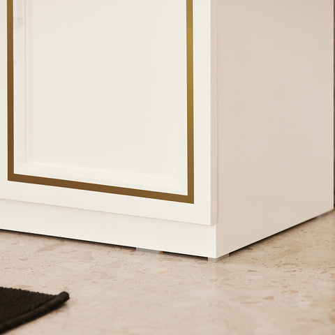 SoBuy kylpyhuone kaappi Allaskaappi 2 ovea BZR86-W