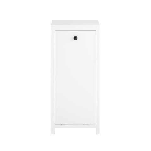 SoBuy Korkea kaappi Pyykkikaappi pyykkikorin kanssa BZR96-W