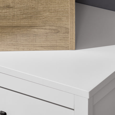 SoBuy Korkea kaappi Pyykkikaappi pyykkikorin kanssa BZR96-W