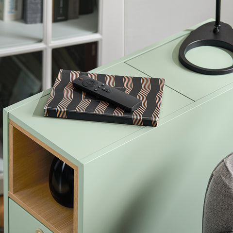 SoBuy Yöpöytä Sohvapöytä  Sivupöytä Pöytäkaappi FBT161-GR