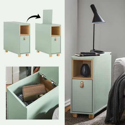 SoBuy Yöpöytä Sohvapöytä  Sivupöytä Pöytäkaappi FBT161-GR