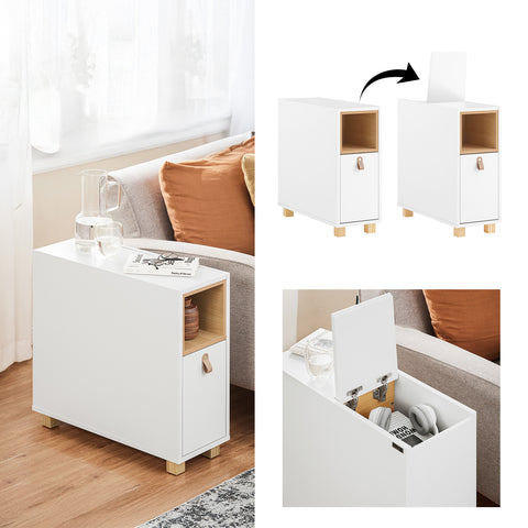 SoBuy Yöpöytä Sohvapöytä  Sivupöytä Pöytäkaappi FBT161-WN