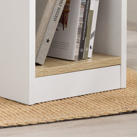 Ennakkomyynti SoBuy FBT171-WN Kapea Yöpöytä Laatikkolla ja Hyllyllä – Moderni Sivu­pöytä Makuuhuoneeseen ja Olohuoneeseen, Valkoinen, 20 × 35 × 60 cm