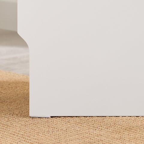 Ennakkomyynti SoBuy FBT171-WN Kapea Yöpöytä Laatikkolla ja Hyllyllä – Moderni Sivu­pöytä Makuuhuoneeseen ja Olohuoneeseen, Valkoinen, 20 × 35 × 60 cm