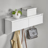 SoBuy FHK24-W Seinänaulakko 5 Koukulla ja Hyllyllä – 78 × 20 × 30 cm, Valkoinen