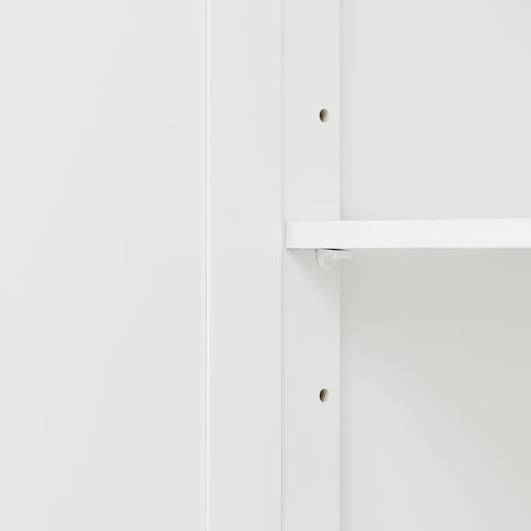 SoBuy Keittiösaareke Pyörillä puukuitulevyä Valkoinen FKW100-WN