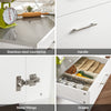 SoBuy FKW117-W Keittiösaareke Pyörillä | Inox-työtaso | 143 kg | 120×56×90 cm | Valkoinen