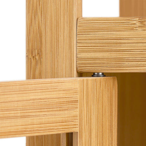 SoBuy Keittiökaappi Pyörillä bambupuuta Beige FKW53-N