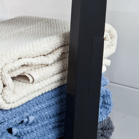 SoBuy kapea Kirjahylly Kulmahylly Korkea hylly ja vitriinit 4 hyllyä musta FRG15-SCH