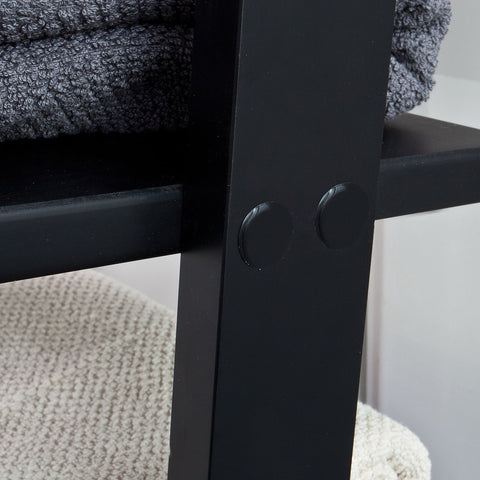 SoBuy kapea Kirjahylly Kulmahylly Korkea hylly ja vitriinit 4 hyllyä musta FRG15-SCH