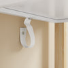 SoBuy FRG226-H-WN Kapea WC-hylly 28 cm – 4 säilytyslokeroa, bamburunko, kaatumissuoja, luonnonpuu ja valkoinen, korkeus 90 cm
