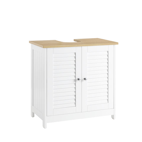 SoBuy kylpyhuone kaappi Allaskaappi 2 ovea FRG237-WN