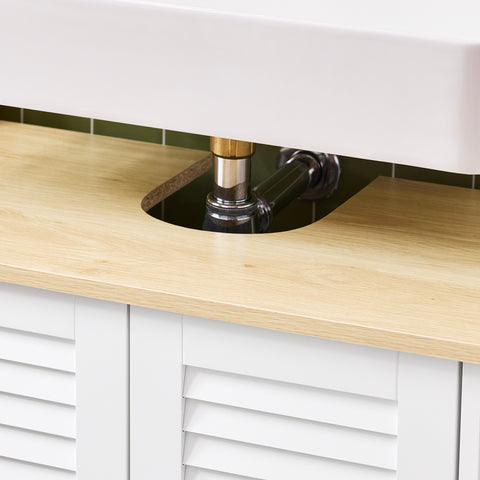 SoBuy kylpyhuone kaappi Allaskaappi 2 ovea FRG237-WN